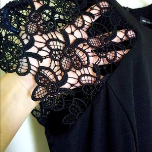 Black Dress lace shoulder size 4